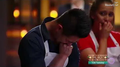 Poernomo collapses as he's eliminated in emotional MasterChef finale