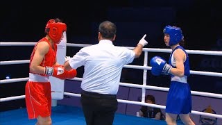 QF (W60kg) WANG Cong (CHN) vs MONKHOR Namuun (MGL) /AIBA WWCHs Ulan Ude 2019