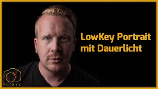 Selbstportrait mit Dauerlicht - Low Key