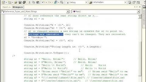 Lesson3 String Reference Types
