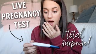 LIVE PREGNANCY TEST \/\/ UNPLANNED PREGNANCY \/\/ FINDING OUT I'M PREGNANT WITH BABY NUMBER 3