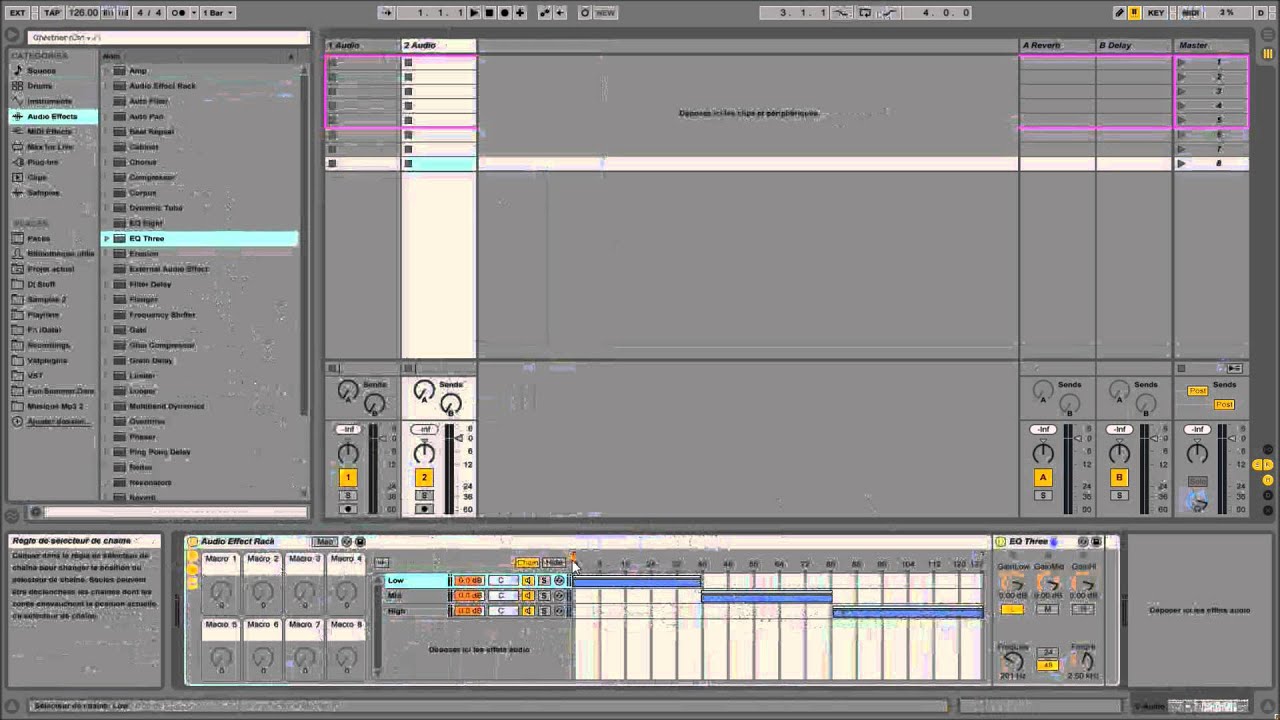 Tout sur Ableton - Audio effet rack Multi bandes - YouTube