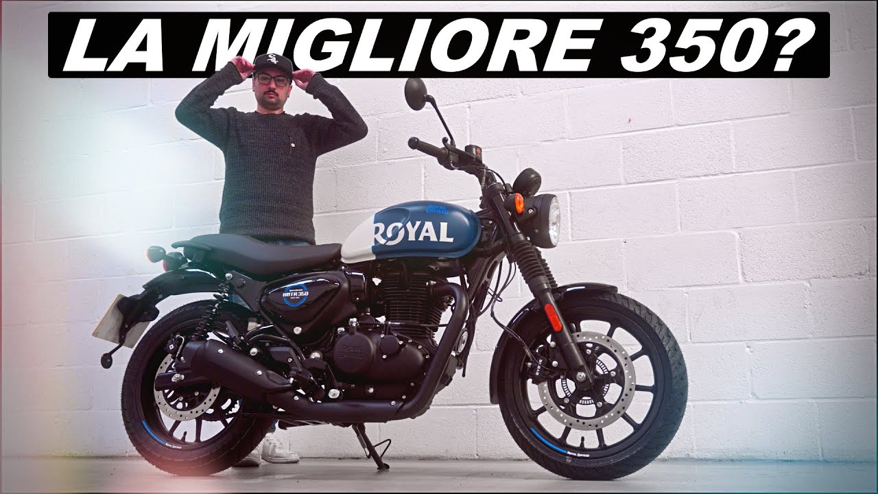 Sella Motocicletta Royal Enfield HNTR 350 - In Pelle Nera, Larghezza 45 Cm - Foto 5