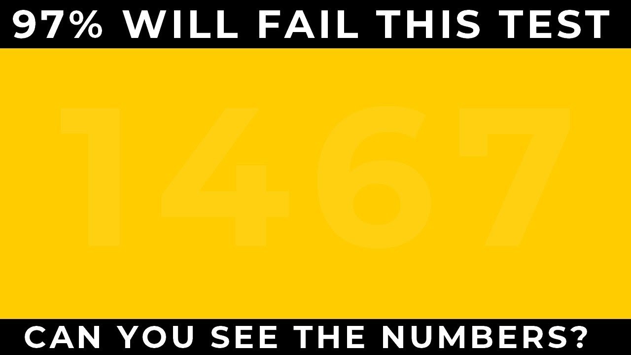 How Good Are Your Eyes? Cool and Quick Test