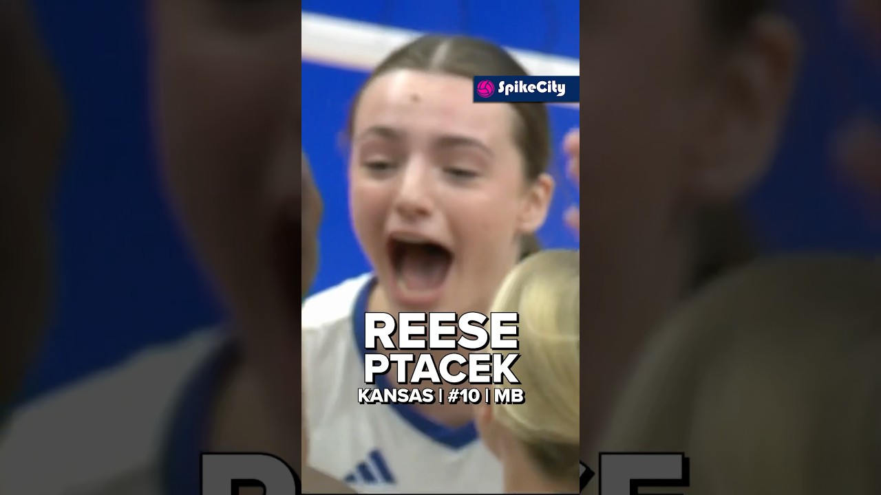 Kansas’s #10 Reese Ptacek, the reigning Big 12 Freshman of the Year! 