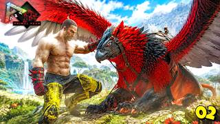 I Tamed My FIRST GRIFFIN in ARK Chaos to Defeat My First Boss 🔥🔥 : Ark Primal Chaos & Descended #2