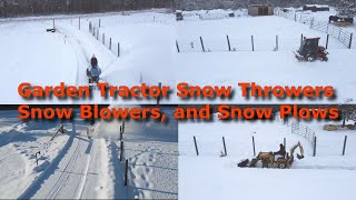 Let's Talk Ep 1: Garden Tractor Snow Removal Equipment | Snow Thrower, Snow Blower, and Snow Plow |