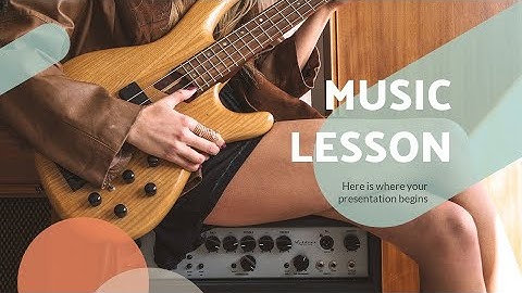 Free Music Lesson PowerPoint Template & Google Slides Theme by GreatPPT.com