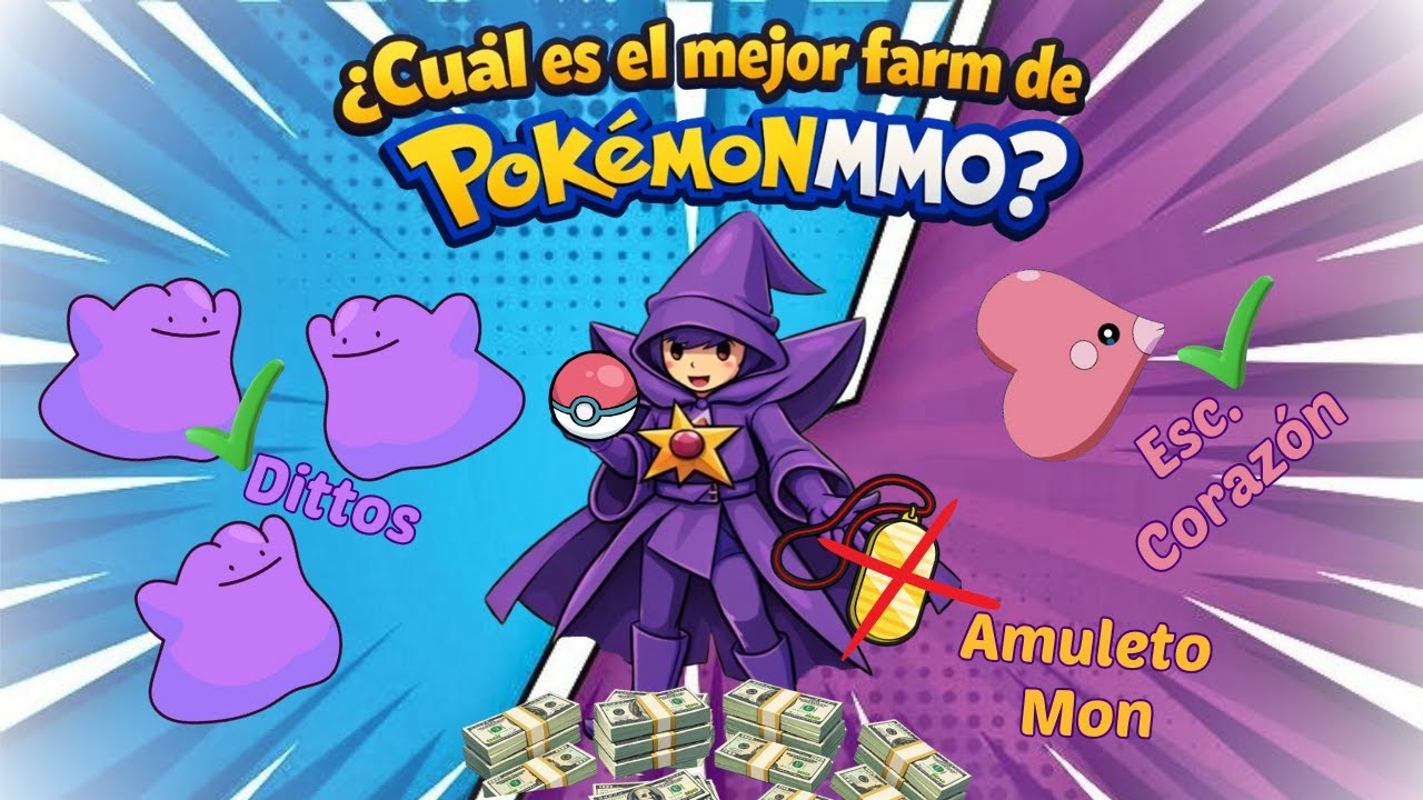 ✅ ¿Cuál es el MEJOR farmeo de Pokémon MMO? 💰🔥 | Gana dinero sin sufrir
