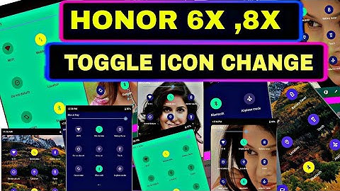 How to change notification background and toggle icon in honor phones running Emui 8/Emui 9.