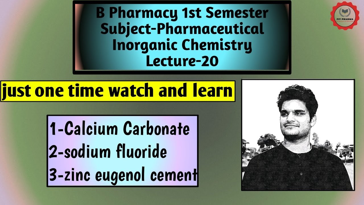 Drugs used in dental Products Pharmacy Lecture 20 Pharmaceutical Chemistry YouTube