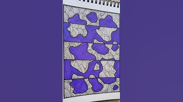 Day 20 of 100 days Blue Color Zentangle Pattern Challenge|| #zentangle #art #doodle @ArtCraftBlissAR