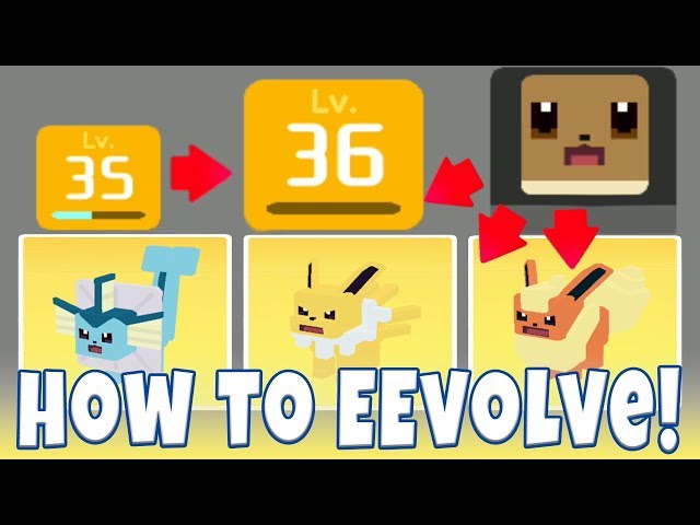 Pokémon Quest: Eevee Evolved Into Vaporeon / Jolteon / Flareon