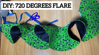 DIY: How to cut and Sew a 720 Degrees Flare| Peplum Flare #sewingtutorial #sewing