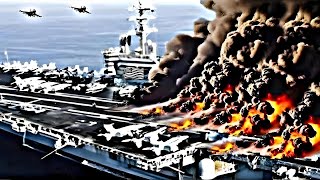 Today, Iranian and Houthi Ka-52 helicopters destroyed a US aircraft carrier carrying 100 fighter jet