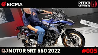 QJMOTOR SRT 550 2022 : Benelli TRK 502X ? | EICMA 2021  🔴 REEKO Unchained MOTOR NEWS