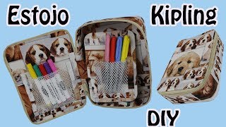 DIY - Estojo estilo KIPLING reforÃ§ado.