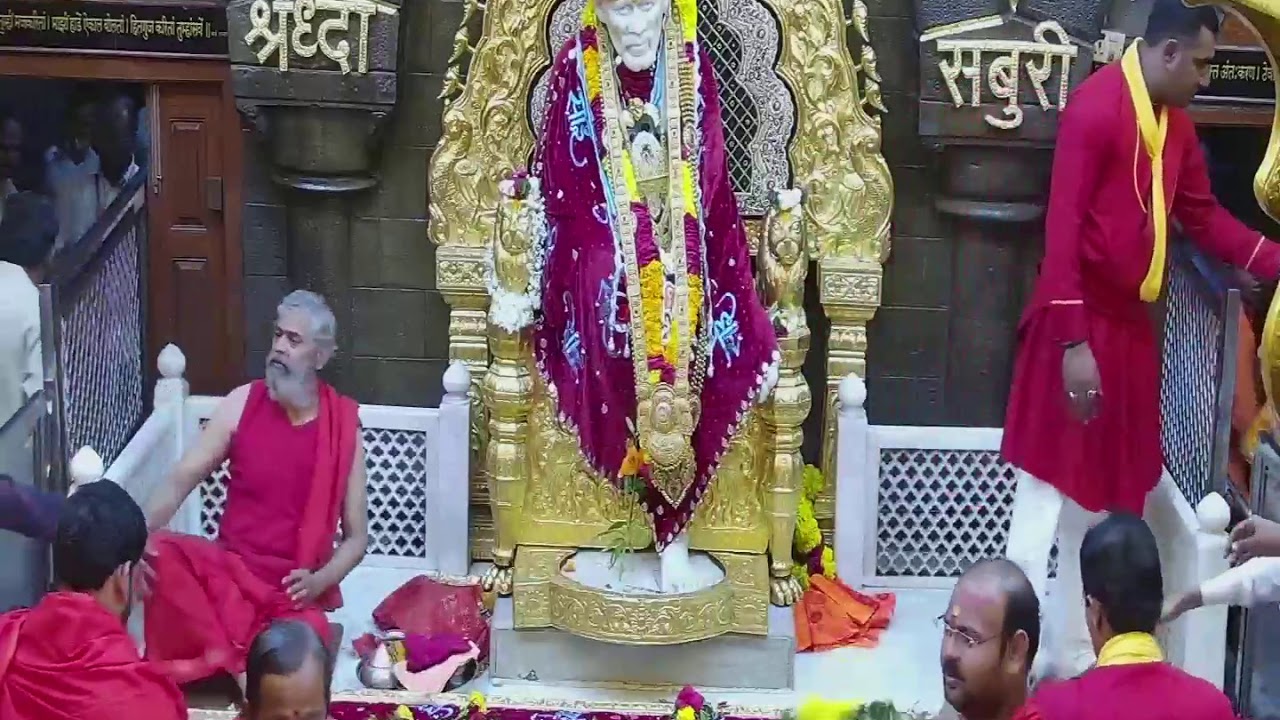 Shree Sai Baba Darshan Live Darshan on 08-10-2019For latest miracles, pleas...