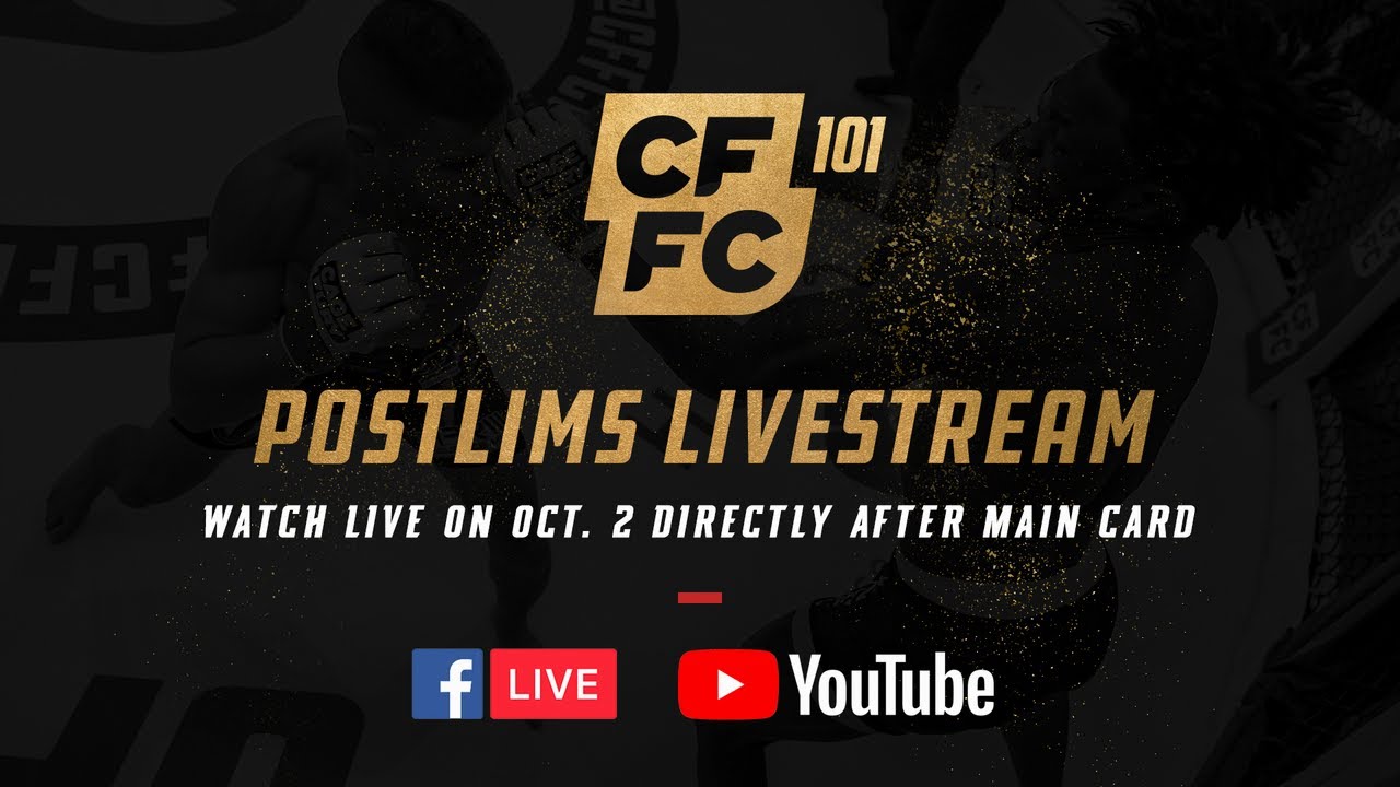 LIVESTREAM CFFC 101 Postlim Fights after Main Card