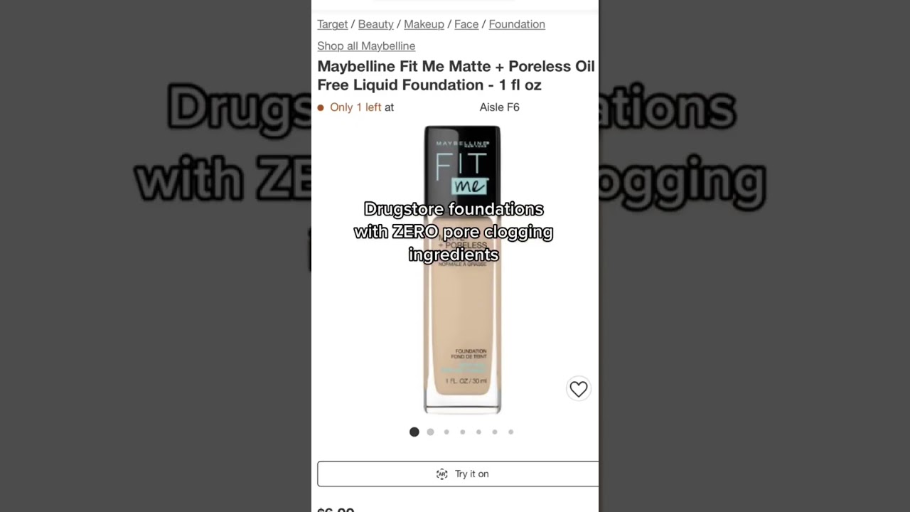 Drugstore foundations that won’t clog your pores 