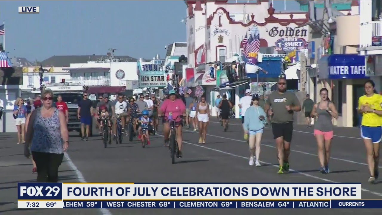Boardwalk already bustling in Ocean City for the Fourth of July