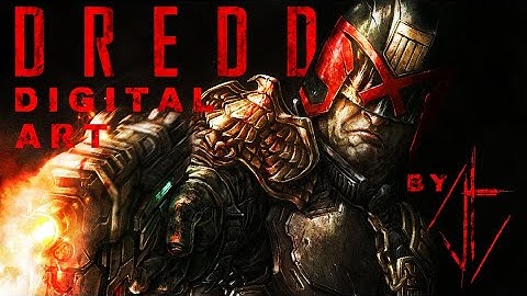 "Judgment Time" Judge Dredd - Digital Art Process by VT