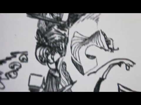 'Fly-past' automatic drawing by Jakub Kreft