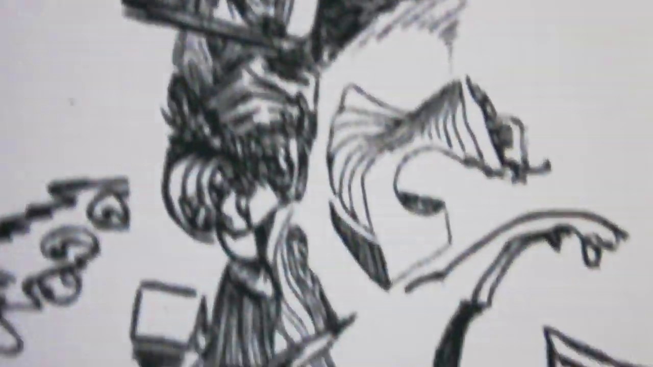 'Fly-past' automatic drawing by Jakub Kreft