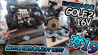 VW Golf 2 16V Edition One #19 Motor drin! Läuft er?