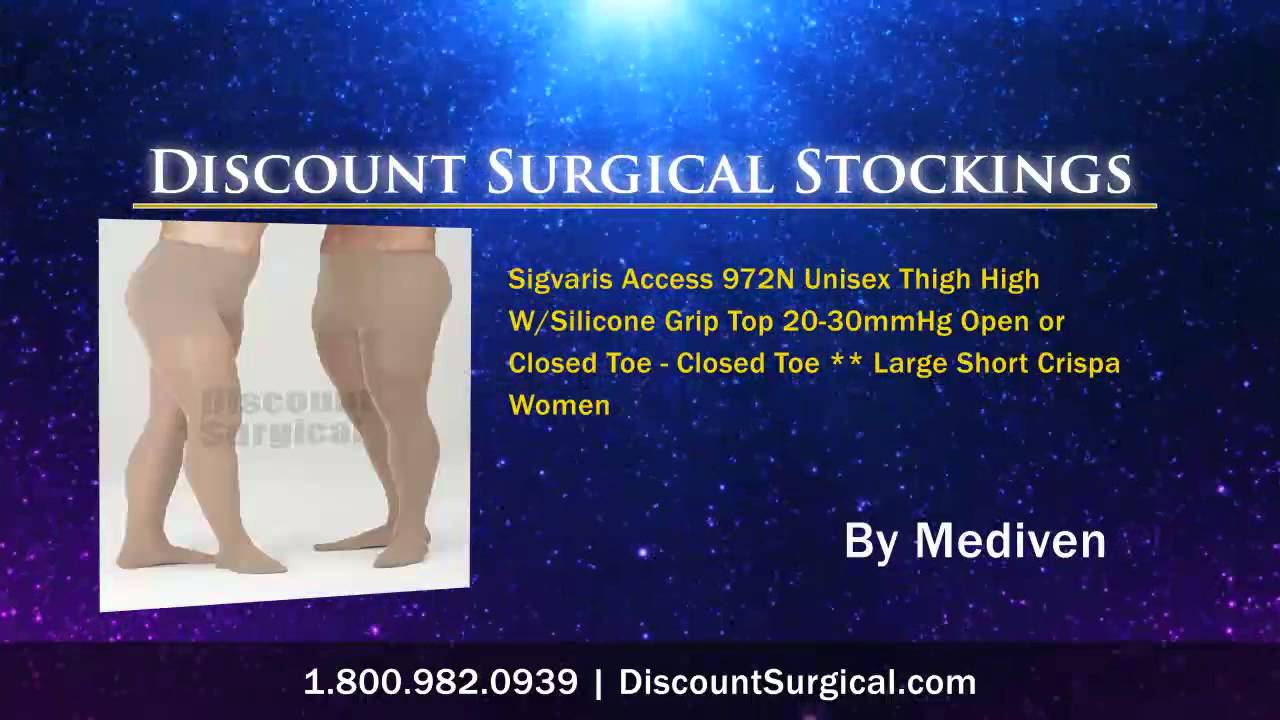 Medi Assure Pantyhose 1520 Closed toe Standard Length Sma YouTube