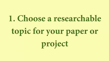 Video #1 - The Research Process, English 110 - Library Research Skills