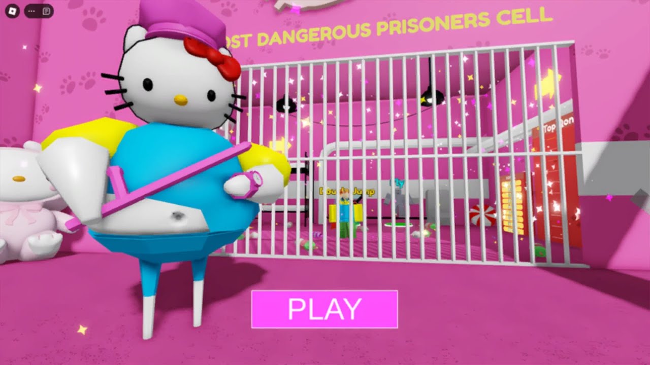 HELLO KITTY BARRY'S PRISON RUN (OBBY) = game Roblox. 