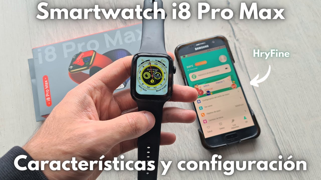 Reloj inteligente i8 Pro Max para hombre y mujer, Smartwa