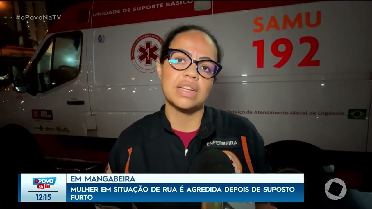 Em Mangabeira: mulher em situação de rua é agredida depois de suposto furto - O Povo na TV