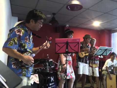 島人の宝【初めて沖縄三線とウクレレのコラボライブやってみた、しかもベトナム・ホーチミンで！（ノンラーがじゃま！！）】2015 12 13