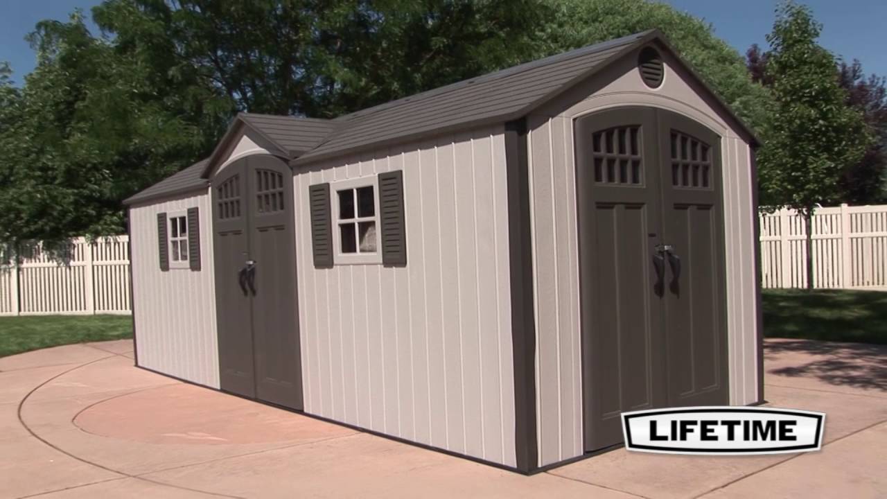 Lifetime 20' x 8' Outdoor Storage Shed | Model 60127 