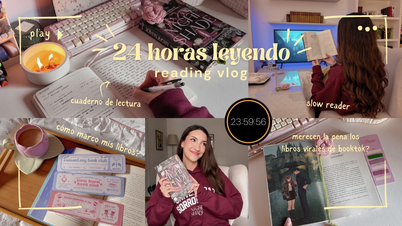 24 horas leyendo | merecen la pena los libros virales de booktok? 📖🎀🕯️(sin spoilers)