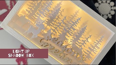 LightUp shadowbox Tutorial - Snowy Christmas project