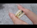 💍 Engraved Moissanite Ring – Gold-Plated S925 Silver (9.7g, Sizes 5–9) 💍