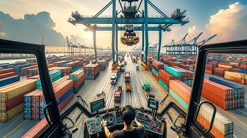 “Mastering the RTG Crane: Safety and Precision in Container Handling”