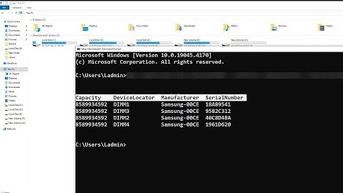 How To Find Ram All Information Details About Serial Number Capacity Manufacturer Using Cmd
