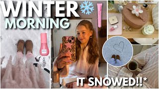 Winter Morning Vlog It Snowed