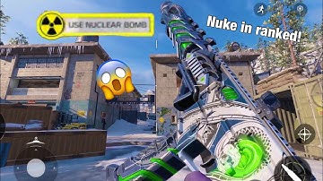 I got a nuke in ranked play on Cod Mobile