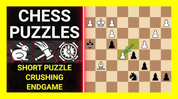 Chess Puzzles to Practice. Themes: Short puzzle, Crushing, Endgame. Learn Chess