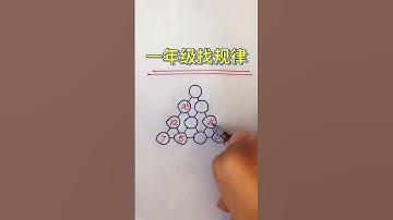 502 一年级找规律题型，每天一题，掌握解题思路和方法 #新知创作人 #一年级 #每天学习一点#maths