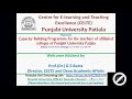Capacity Building Programme for affiliated Colleges of Punjabi University Patiala (09-08-2020)