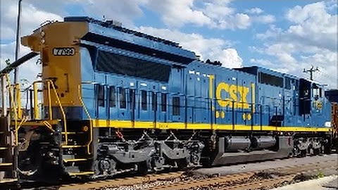 [CSXT]5294 ES40DC-5287 ES40DC-7799 GE CM40-8 Freshly Rebuilt From A CW40-8 & CW40-8 Leads Q401-29