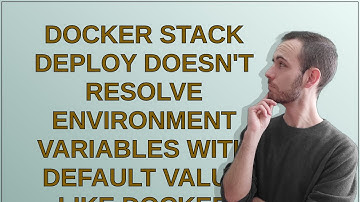 Docker Stack Deploy doesn