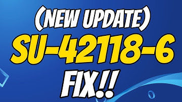 Fix error code SU-42118-6 on ps4 with new method