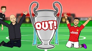 Video thumbnail of "😂MAN UTD ARE OUT OF EUROPE!😂 (0-1 vs Bayern Parody Goals Highlights Champions League 2023)"